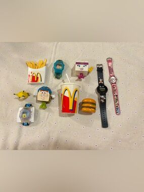 Vintage 90s Y2K Toy Lot McDonald’s Happy Meal Pokémon SpongeBob Watches Figures